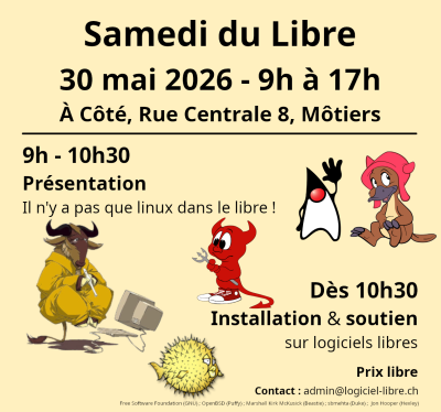 Samedi du libre du 30 mai 2026 Samedi du libre du 30 mai 2026